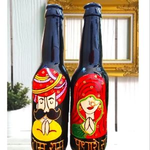 Khamma ghadi, Rajasthani theme bottle art